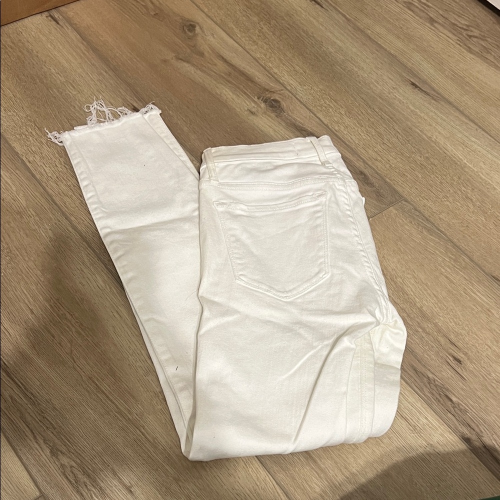 Black Orchid Denim Women's White Cropped Jeans